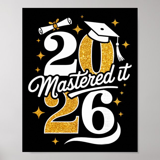 Affiche Cadeaux de fin d'études de Master Cl de 2026 Maîtr (Devant)
