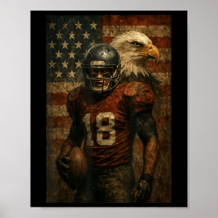 Affiche Cadeaux de football américain pour footballeurs Fo