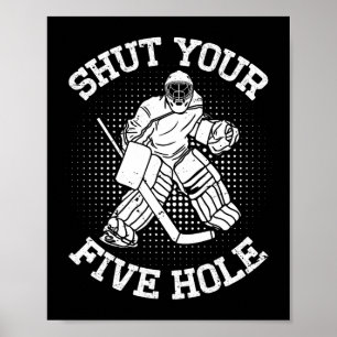 Affiche Cadeaux de gardien de but de hockey sur glace Ferm