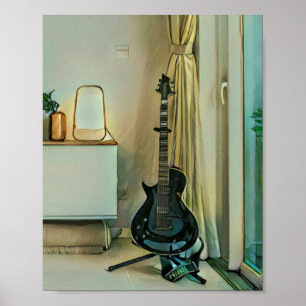 Affiche Cadeaux de guitare pour papa