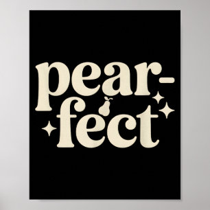 Affiche Cadeaux de jeu de mots minimal sur la poire mignon