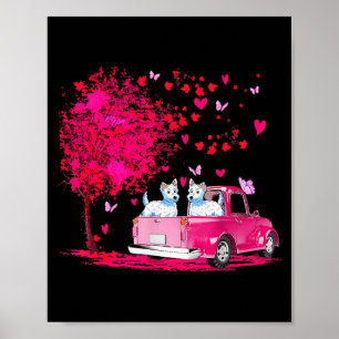 Affiche Cadeaux de la Saint-Valentin pour couple Westie ca