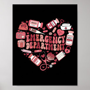 Affiche Cadeaux de la Saint-Valentin pour infirmière des u