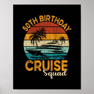Affiche Cadeaux de l'équipe de croisière pour les 50 ans 2