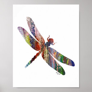 Affiche Cadeaux de libellule, copie de libellule,