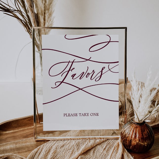 Affiche Cadeaux de mariage calligraphie texte romantique B (Créateur téléchargé)