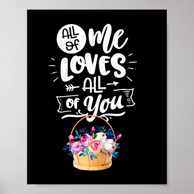Affiche Cadeaux de mariage | Moi Tous Vous Aime Tous (Devant)