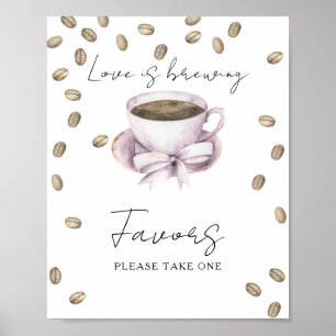 Affiche Cadeaux de mariage pour une douche de la mariée au