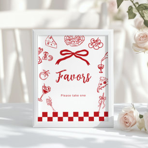 Affiche Cadeaux de mariage sur le thème italien That's Amo