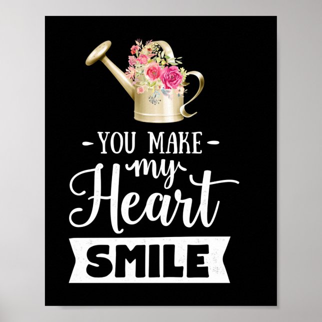 Affiche Cadeaux de mariage | Vous Faites Sourire Mon Coeur (Devant)