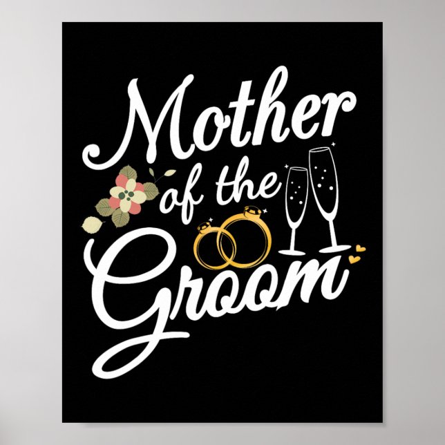 Affiche Cadeaux de mère du marié pour mariage ou enterreme (Devant)