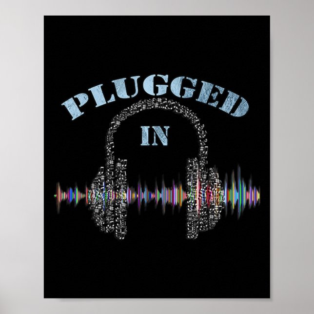 Affiche Cadeaux De Musique Brise-Coeur Citation Graphique  (Devant)