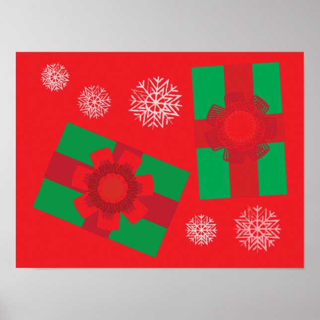 Affiche Cadeaux de Noël (Devant)