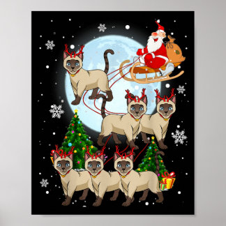 Affiche Cadeaux de Noël de Renne Siamois pour amateurs de 