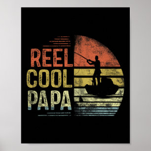 Affiche Cadeaux de papa de pêche vraiment cool Papa Annive