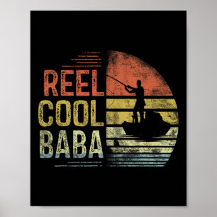 Affiche Cadeaux de pêche de Baba vraiment cool Baba Annive