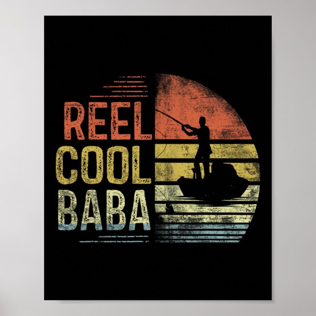 Affiche Cadeaux de pêche de Baba vraiment cool Baba Annive (Devant)