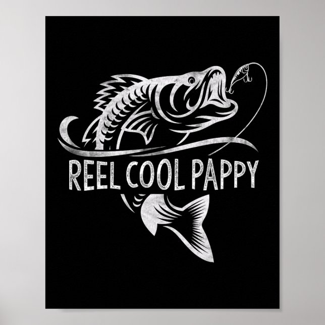 Affiche Cadeaux de pêche de Pappy vraiment cool pour la fê (Devant)