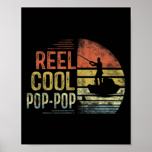Affiche Cadeaux de pêche Pop-pop vraiment cool pour annive