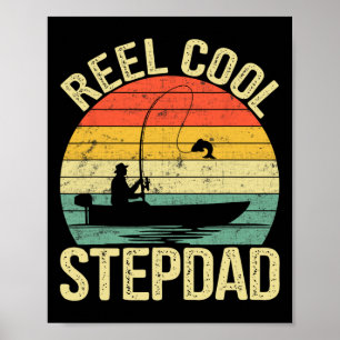 Affiche Cadeaux de pêche super cool pour beau-père pour la