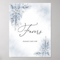 Cadeaux de Remise de Mariée Hivernale Baies Blanch