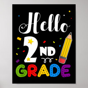 Affiche Cadeaux de rentrée pour enseignants de 2e année