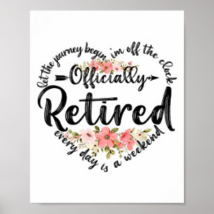 Affiche Cadeaux De Retraite À La Retraite De Coeur Pour
