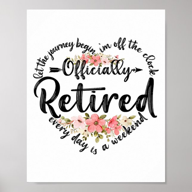 Affiche Cadeaux De Retraite À La Retraite De Coeur Pour (Devant)