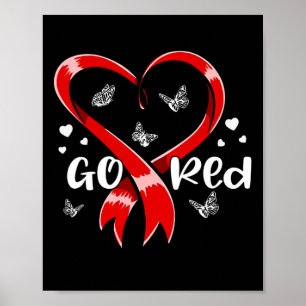 Affiche Cadeaux de sensibilisation à la maladie cardiaque