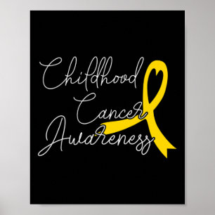 Affiche Cadeaux de sensibilisation au cancer de l'enfant R