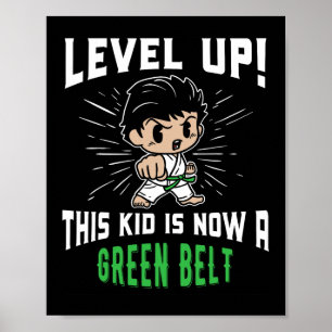 Affiche Cadeaux de T Shirt de Récompense de Ceinture Verte