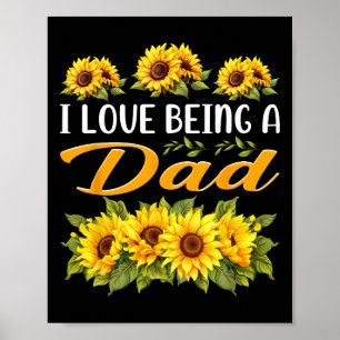 Affiche Cadeaux de tournesol pour papa Grossesse Faire-par