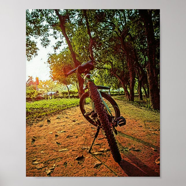 Affiche cadeaux de VTT (Devant)