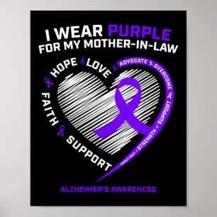 Affiche Cadeaux Démence Mère En Droit Purple Maman Heimers