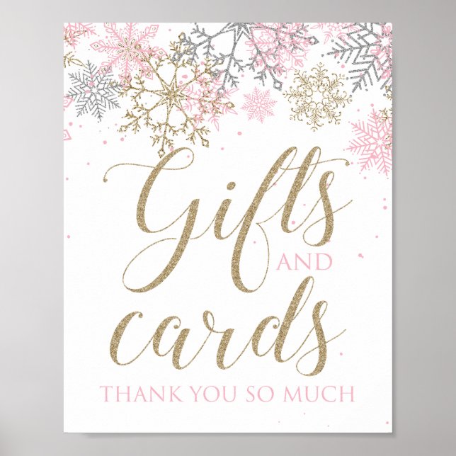 Affiche Cadeaux d'hiver Onederland et panneau Cartes Floco (Devant)