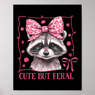 Affiche Cadeaux drôles d'animaux de raton laveur mignon ma