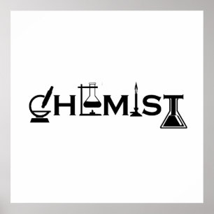 Affiche Cadeaux drôles de chimie pour chimiste