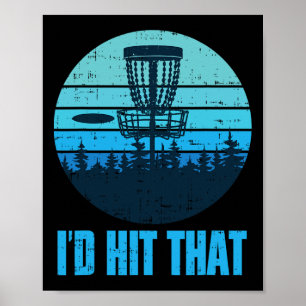 Affiche Cadeaux drôles de golf à disque - Disque de golf à