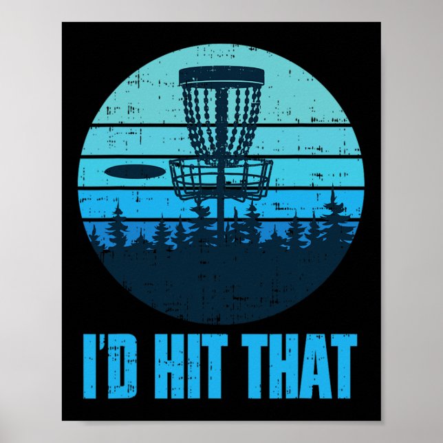Affiche Cadeaux drôles de golf à disque - Disque de golf à (Devant)