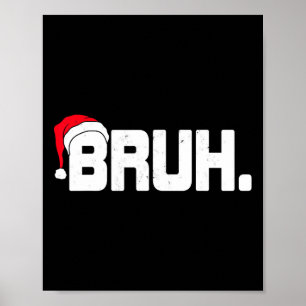Affiche Cadeaux drôles de Noël pour ados et hommes Memes B