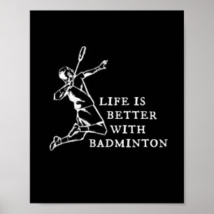 Affiche Cadeaux du joueur de badminton