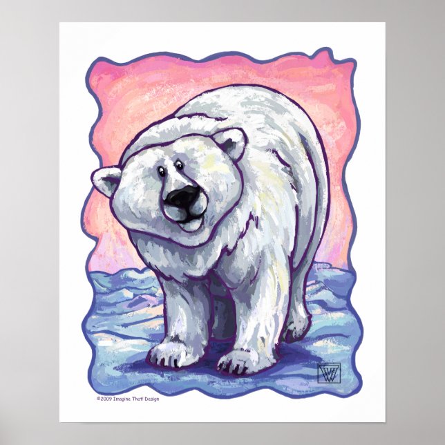 Affiche Cadeaux et accessoires d'ours polaire (Devant)