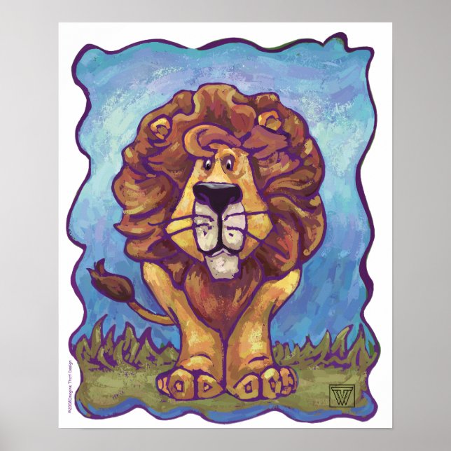 Affiche Cadeaux et accessoires Lion (Devant)