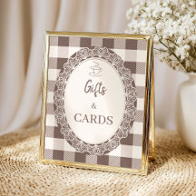 Cadeaux et Cartes de Baby Shower Élégants Beige Ne