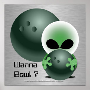 Affiche Cadeaux faits sur commande d'affiches de bowling