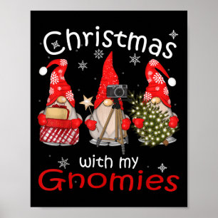Affiche Cadeaux Gnome Amusant Famille Chemises de Noël Fem
