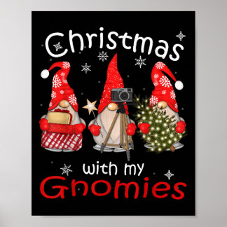 Affiche Cadeaux Gnome Amusant Famille Chemises de Noël Fem