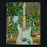 Affiche Cadeaux guitaristes<br><div class="desc">Cette oeuvre de guitare vintage est adaptée aux joueurs de guitare qui aiment jouer de la guitare. elle peut être offerte en cadeau à un petit ami, une petite amie, ou un papa pour un anniversaire, une fête des pères ou une Saint-Valentin. Le design rétro présente des cadeaux guitaristes vintages...</div>