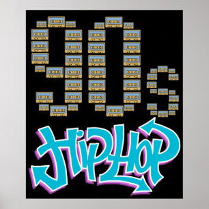 Affiche Cadeaux Hip hop des années 90 Hip hop classique