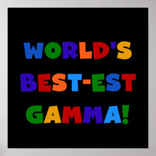 Affiche Cadeaux lumineux gamma de couleurs du Meilleur-est